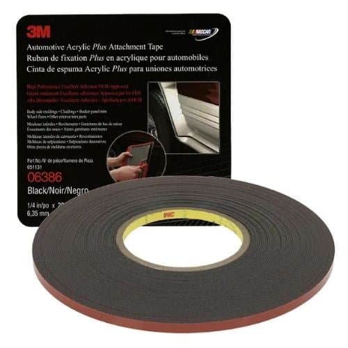 3M 06386 Acrylic Plus Attachment Tape Black - 3M Masking Tape & Paper
