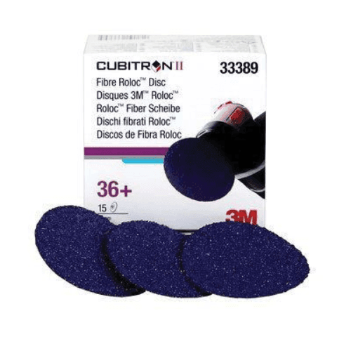 3M Cubitron II 3" 36 Grit Quick-Change Grinding Disc #33389, Box of 15 - 3M Sandpaper