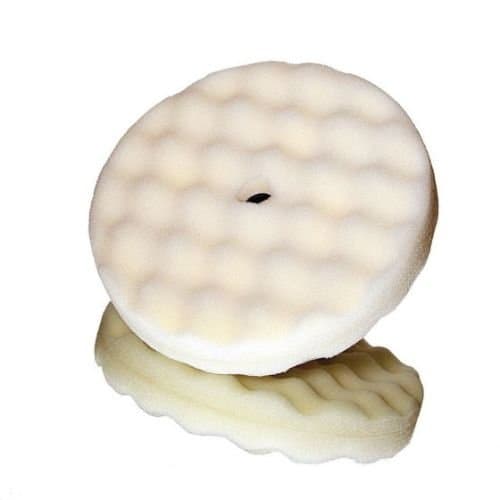 3M Perfect-It 05706 8" White Double-Sided Foam Polishing Pads - 3M Compound/Polish