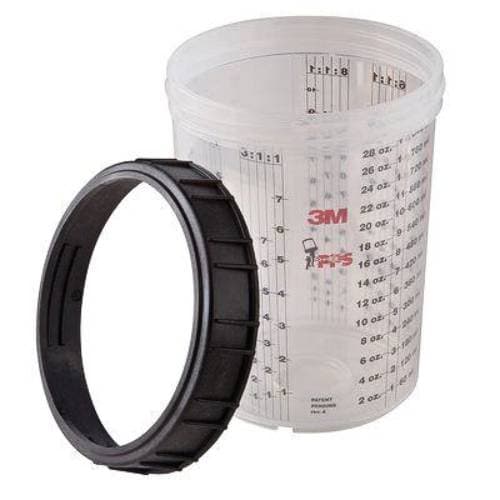 3M PPS 16023 Large Cup and Collar - 3M Paint Gun Cups & Liners
