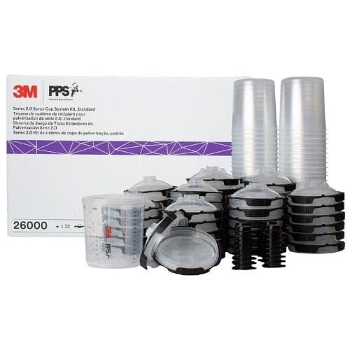 3M PPS 26000 Standard Spray Cup Liner Kit - 3M Paint Gun Cups & Liners