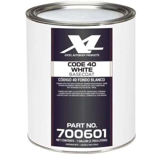 Excel Code 40 White GM 8554 Basecoat Paint - Excel Automotive Paint