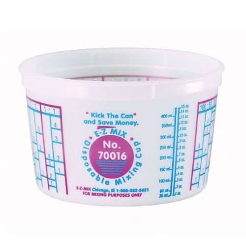 E-Z Mix 70016 Disposable Mixing Cup 1 pt - E-Z Mix Paint Gun Cups & Liners