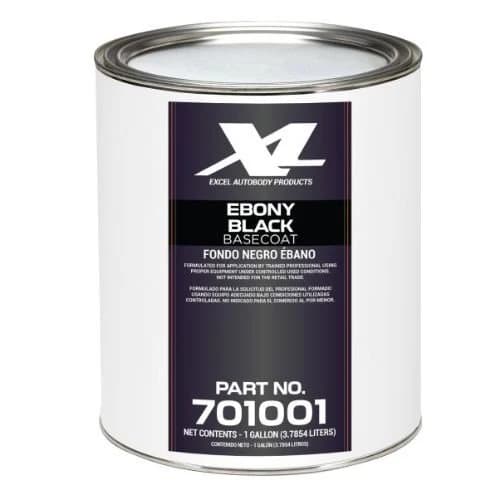 Excel Ebony Black Code UA Polyester Basecoat Paint - Excel Automotive Paint