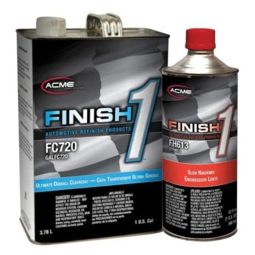 Finish 1 Acme FC720 4:1 Ultimate Clearcoat + FH613 Slow Hardener Kit - Finish 1 Clear Coat