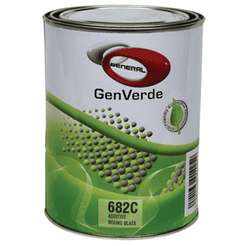GenVerde 682C Mixing Black Basecoat Toner, 1 Liter - GenVerde Automotive Paint