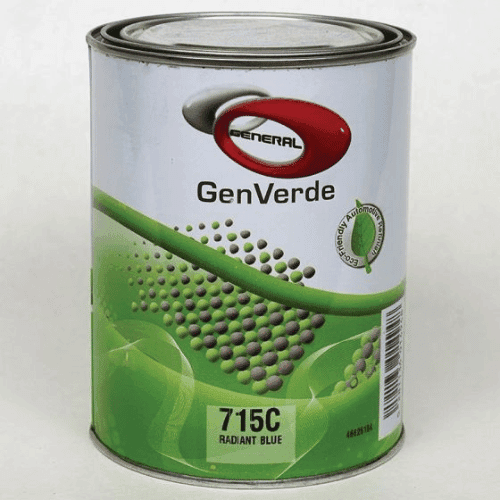 GenVerde 715C Radiant Blue Basecoat Toner, 1 Liter - GenVerde Automotive Paint