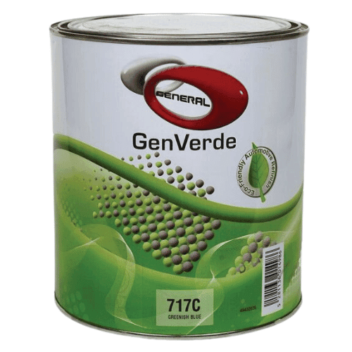 GenVerde 717C Greenish Blue Basecoat Toner, 1 Liter - GenVerde Automotive Paint