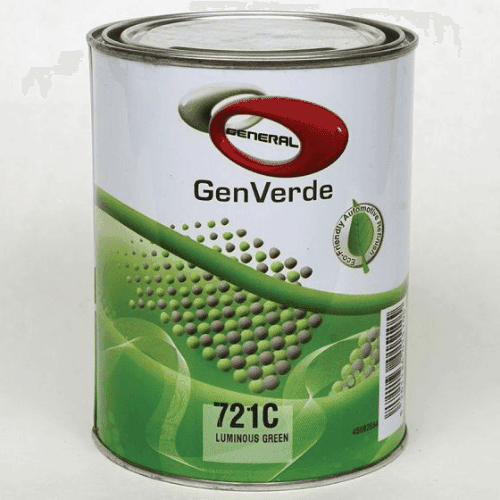 GenVerde 721C Luminous Green Basecoat Toner, 1 Liter - GenVerde Automotive Paint