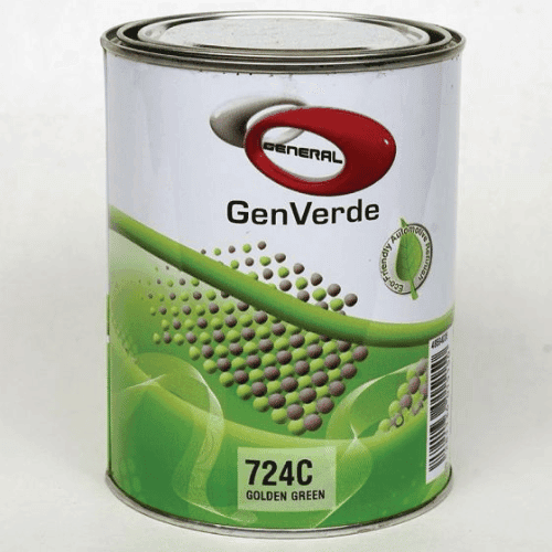 GenVerde 724C Golden Green Basecoat Toner, 1 Liter - GenVerde Automotive Paint
