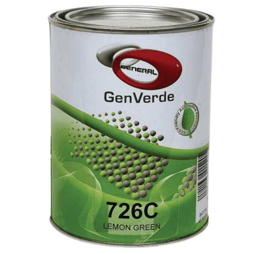GenVerde 726C Lemon Green Basecoat Toner, 1 Liter - GenVerde Automotive Paint