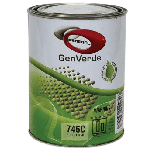 GenVerde 746C Bright Red Basecoat Toner, 1 Liter - GenVerde Automotive Paint