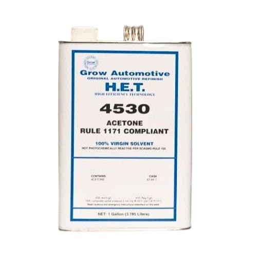 Grow Automotive low VOC Acetone Cleaning Solvent, Gallon - Grow Automotive Surface Prep