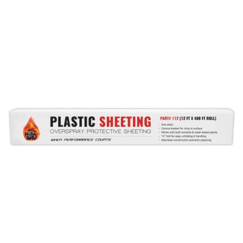 High Teck 112 Plastic Masking Sheeting, 12 ft x 400 ft - High Teck Masking Tape & Paper