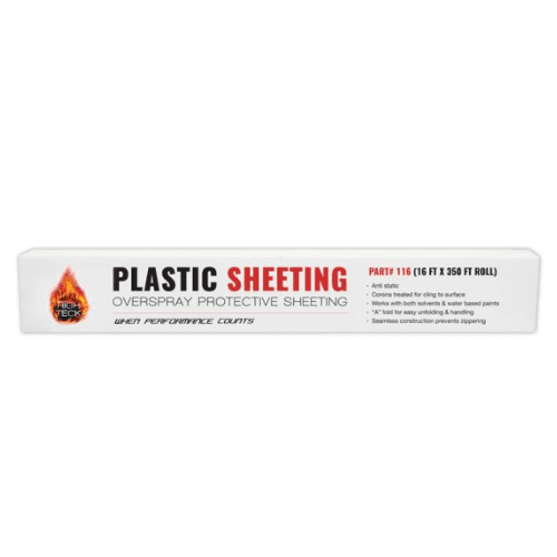 High Teck 116 Plastic Masking Sheeting, 16 ft x 350 ft - High Teck Masking Tape & Paper