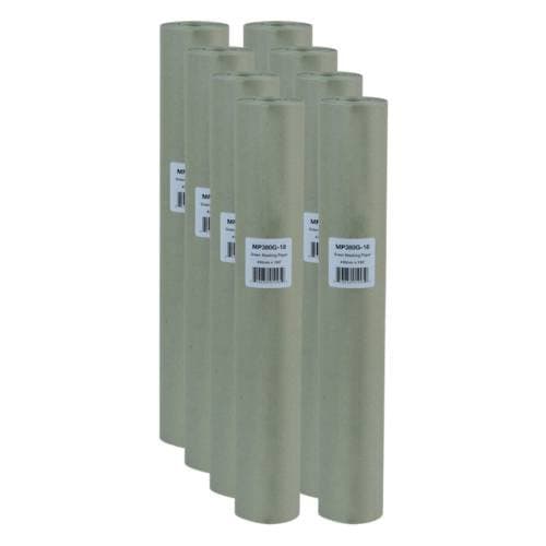 High Teck 18 in x 180 ft Green Masking Paper Hand Roll, Box of 8 - High Teck Masking Tape & Paper