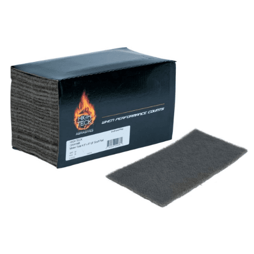 High Teck 4.5 in x 9 in Thin Gray Scuff Pad, Ultra Fine Grit, 20 pc - High Teck Sandpaper