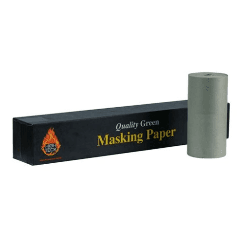 High Teck 12 in x 750 ft Green Masking Paper, 28 lb Basis Weight - High Teck Masking Tape & Paper