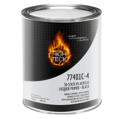 High Teck 77401 Black Lacquer Primer Surfacer, Qt - High Teck Primers
