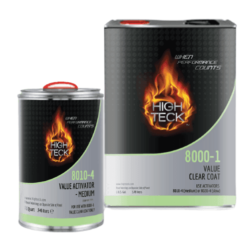 High Teck 8000-1 Gallon Value Clearcoat + 8010 Med Activator Kit - High Teck Clear Coat