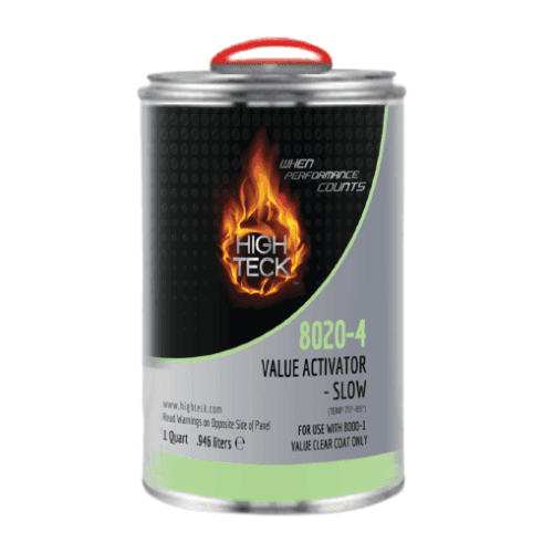 High Teck 8020 Slow Activator for use with 8000 Value Clearcoat, Qt - High Teck Paint Activators