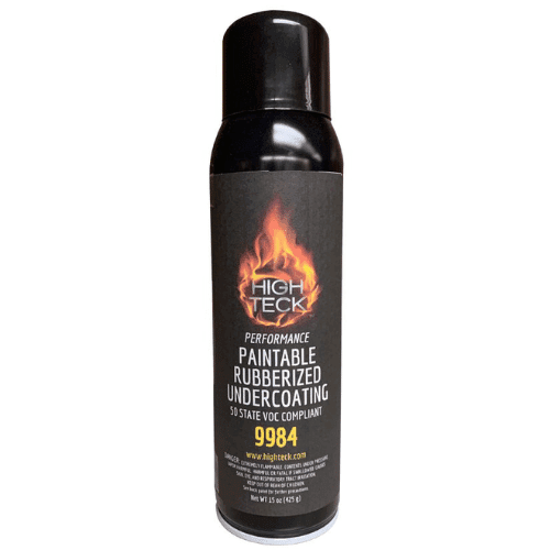 High Teck 9984 Paintable Rubberized Black Undercoat, 15 oz - High Teck Aerosols