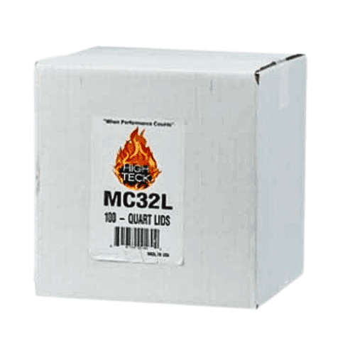 High Teck MC32L Quart Mixing Cup Lids, Qty: 100/Box - High Teck Paint Gun Cups & Liners