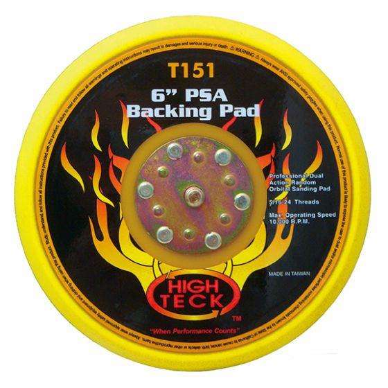 6" PSA Backing Pad for orbital sander - High Teck Compound/Polish
