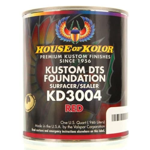 House of Kolor KD3004-Q01 Primer Surfacer Red - House of Kolor Primers