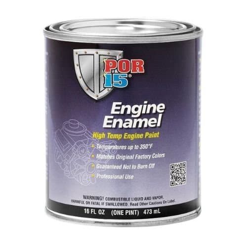 POR-15 42038 Pint Black High Temp Engine Enamel - POR-15 Automotive Paint
