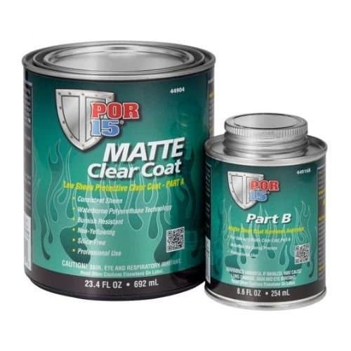 POR-15 44904 Quart 2-Part Protective Clearcoat Matte Finish - POR-15 Clear Coat