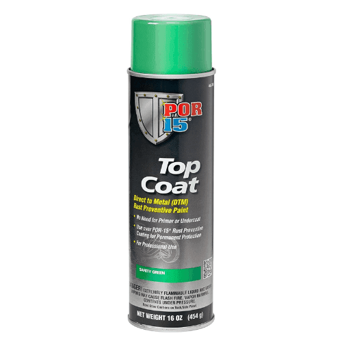 POR-15 46518 Safety Green Top Coat DTM Paint, 16 oz - POR-15 Aerosols