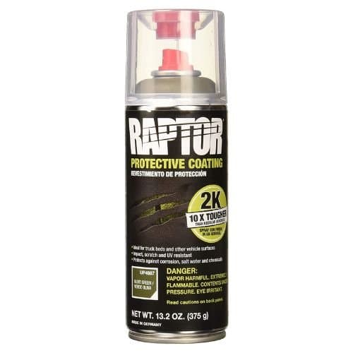 U-POL RAPTOR UP4887 Bedliner Aerosol Olive Green - UPOL Truck Bed Liners