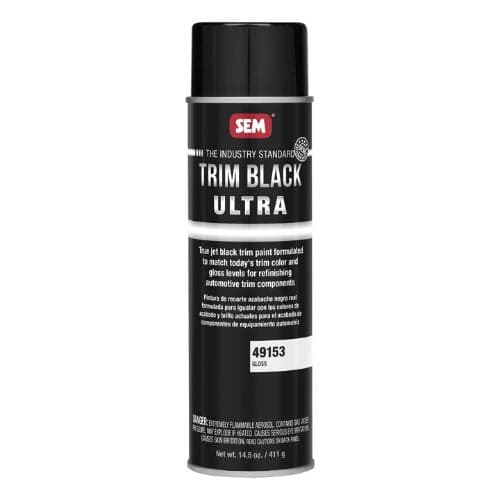 SEM Trim Black Ultra 49153 Gloss Trim Paint - SEM Aerosols