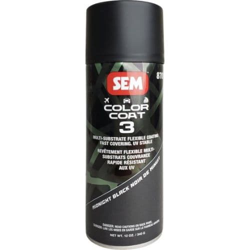SEM 87013 Color Coat 3 Midnight Black - SEM Interior Auto Paints