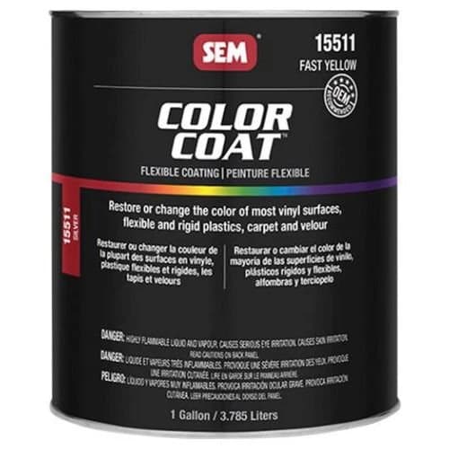 SEM 15511 Color Coat Fast Yellow 1 gal - SEM Automotive Paint