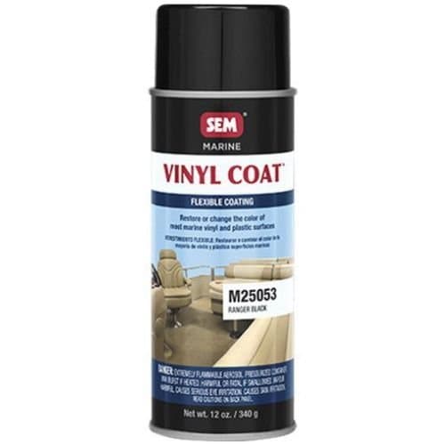 SEM M25063 Ranger Black, 12oz | Aerosol | Marine Vinyl Coat - SEM Aerosols
