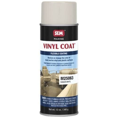 SEM M25063 Ranger White, 12oz | Aerosol | Marine Vinyl Coat - SEM Aerosols