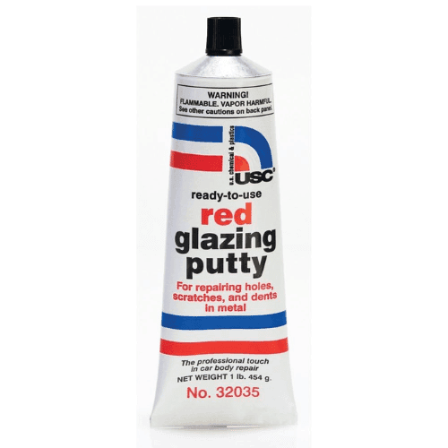 USC 32035 Red Glazing Putty 1 lb - USC Body Fillers