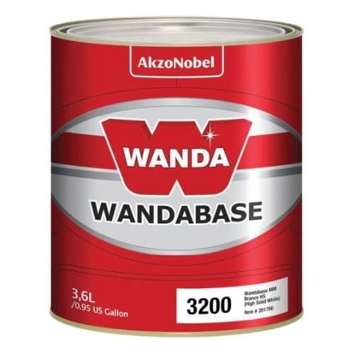 Wandabase HS 3200 White Mixing Toner, 4 L Can - Wanda Automotive Paint