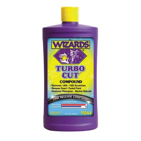 WIZARDS TURBO CUT 11044 High Gloss Time Release Compound, 32 oz - Wizards Compound/Polish