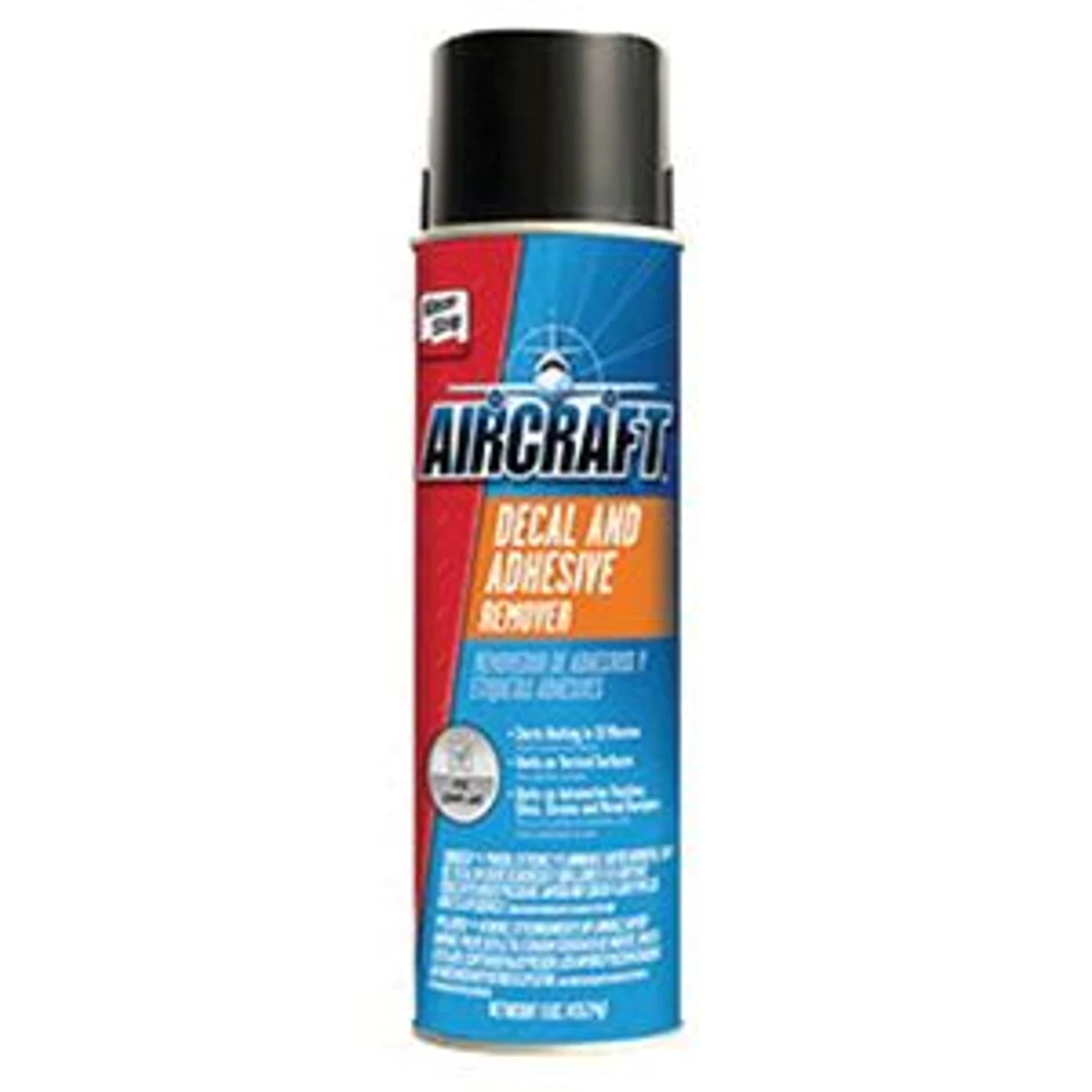 Klean-Strip® Aircraft® EAD909 Decal and Adhesive Remover, 15 oz Aerosol Can, Water White, Liquid - Klean-Strip Aerosols
