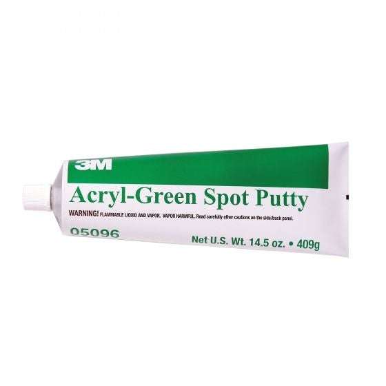 3M™ 05096 Acryl Green Fast Spot Glazing Putty, 14.5 oz Tube - 3M Body Fillers