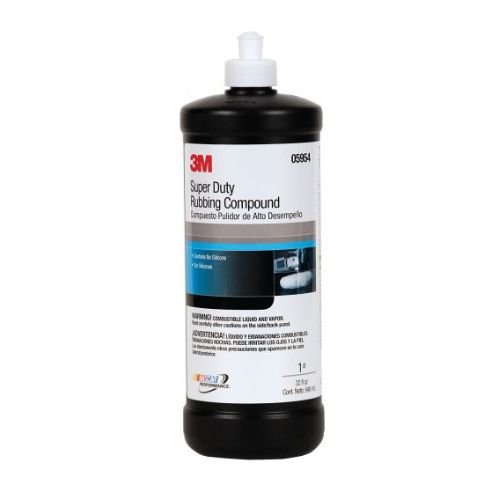 3M 05954 Super Duty Brown Rubbing Compound, 1 Quart - 3M Compound/Polish