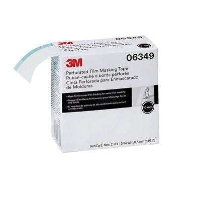 3M™ 06349 10mm Perforated Trim Masking Tape Roll, 10.94 yd x 2 in - 3M Masking Tape & Paper