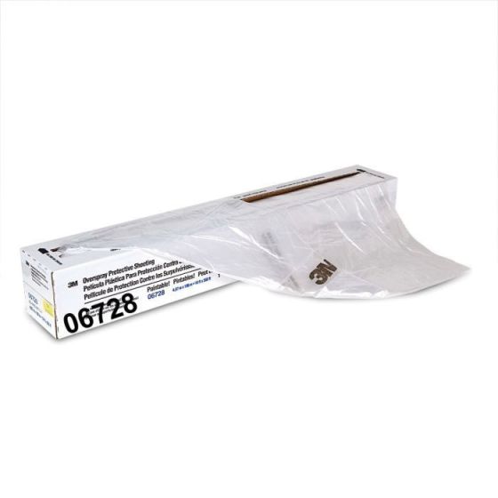 3M™ 06728 HDPE Overspray Protective Sheeting, 16 ft W x 350 ft L - 3M Masking Tape & Paper