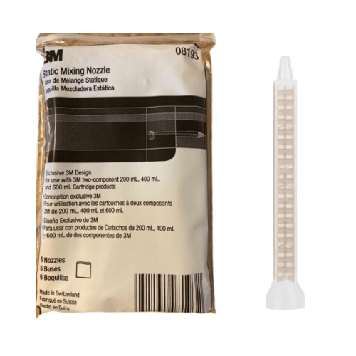 3M™ 08193 Static Mixing Nozzle, 3/8 in, Plastic, 6 pack - 3M Adhesives