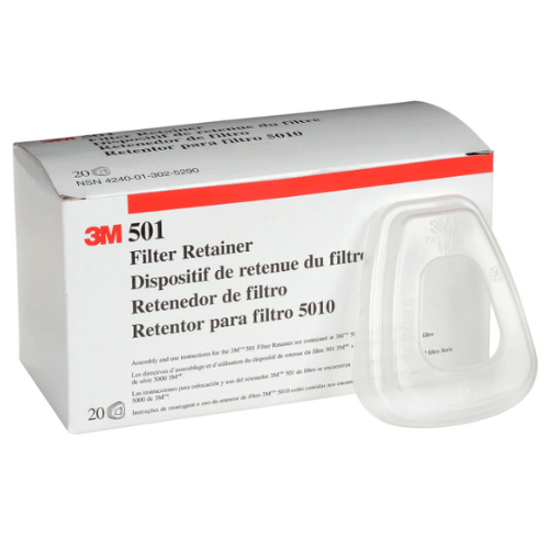 3M 17668 501 Filter Retainer for 6000 Series Cartridges, Box of 20 - 3M Respirators