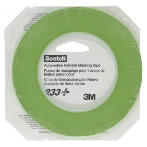 3M 26344 0.25" (6 mm) Green Automotive Masking Tape Roll - 3M Masking Tape & Paper