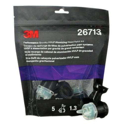 3M 26713 1.3 mm Green Atomizing Head Refill Kit, 5 pk - 3M Spray Guns